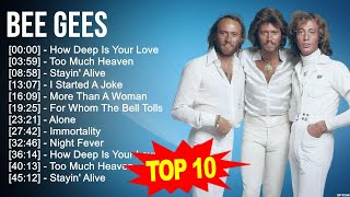 B e e G e e s Greatest Hits 🎵 Billboard Hot 100 🎵 Popular Music Hits Of All Time