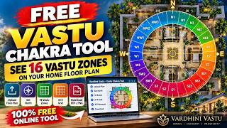 FREE Vastu Chakra Tool 🧭 See 16 Vastu Zones on Your Home Floor Plan | Vardhini Vastu #vastu screenshot 3