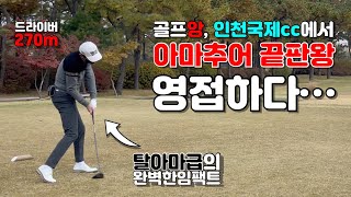 [Ep.59] 안양cc의 하위호환?! 인천국제cc에서 평균 드라이버 260m의 초고수를 영접하는데… 솔직히 같이 쳐보고는, 완전히 반했습니다…