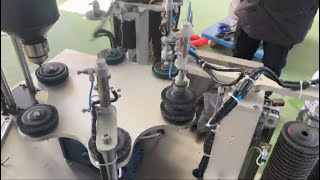 Full automatic flap disc back glue machine
