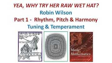 IMA Mathematics in Music Seminar - Robin Wilson: ‘Introduction: YEA, WHY TRY HER RAW WET HAT’ Part 1