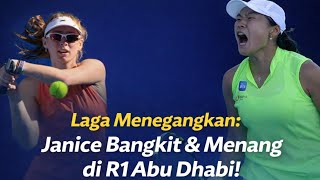 Menegangkan! Janice Tjen Bangkit & Menang di R1 Abu Dhabi Open 2026 | Extended Highlight