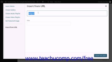WordPress 4.0 Training Tutorial Adding Images from a URL