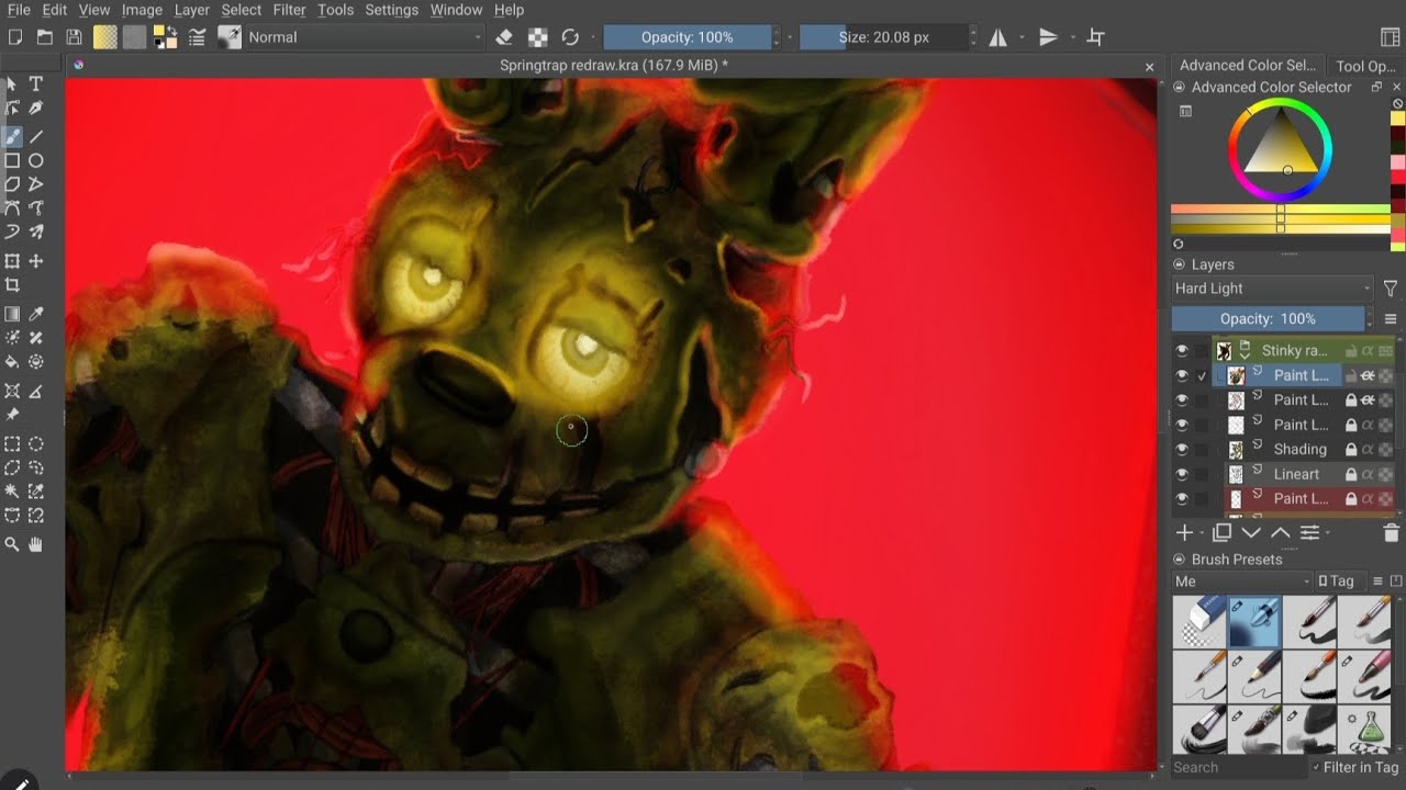 Springtrap (FNAF Speedpaint) - YouTube