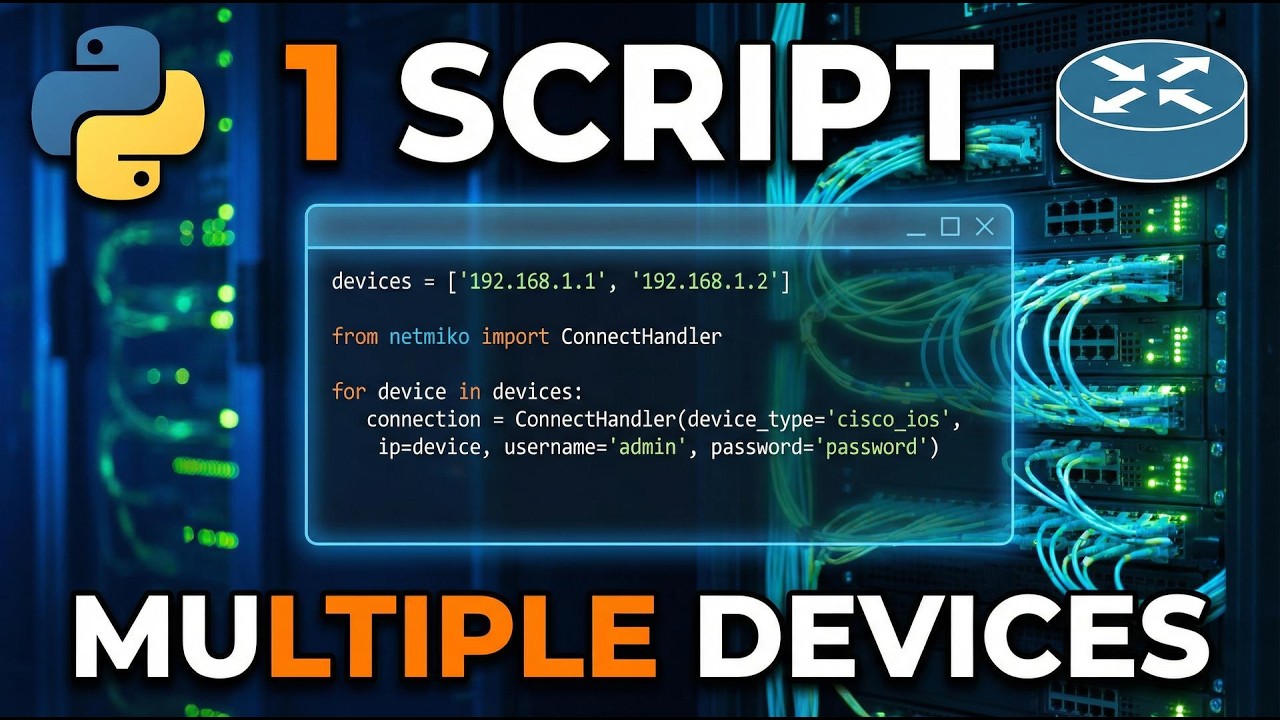 Netmiko Tutorial: How to Manage 100+ Devices with a Single Python Script