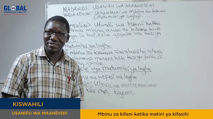 DARASA ONLINE: EPISODE 110 KISWAHILI - MBINU ZA KI...