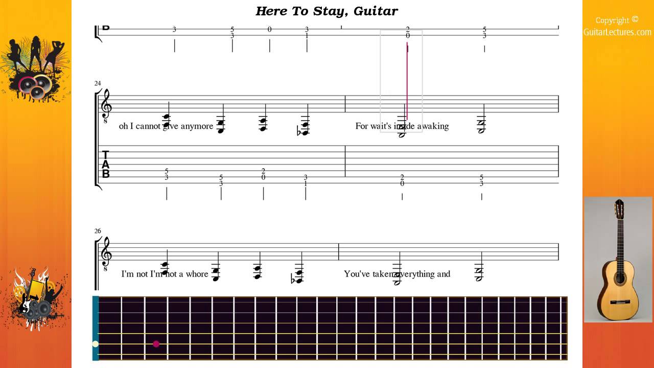 Here To Stay - Korn - Guitar - YouTube
