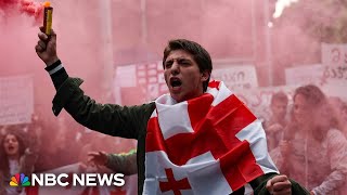 Thousands protest in Georgia against ‘foreign agents’ bill