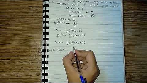 Fixed Point Iteration Method Solved example - Numerical Analysis
