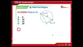 10 4 Inscribed Angles