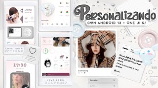 ¡ PERSONALIZACION AESTHETIC EN ANDROID 13 ONE UI 5.1 ! 🌟🪽 by ᧔♡᧓ ⠀sunrelly 23,031 views 1 year ago 12 minutes, 56 seconds