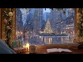 Focus Piano Music ❄️ Cozy Winter City Window for Study &amp; Work