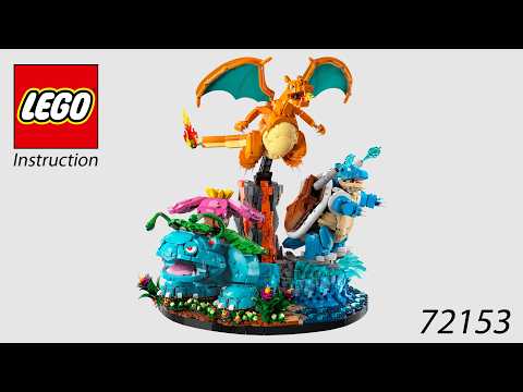 LEGO Instruction - Pokémon - 72153 - Venusaur, Charizard and
