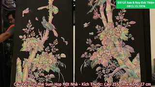 Câu Đối Khảm Ốc Đẹp - Trúc Mai Sum Họp Một Nhà - Nhất Định Phải Xem Khi Chọn Mua Câu Đối