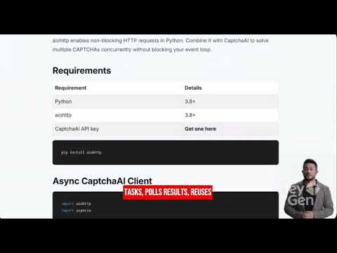 Async CAPTCHA Solving with aiohttp and CaptchaAI