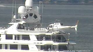 Yacht Boardwalk - Helicopter Landing - New York Harbor - 6/9/2012