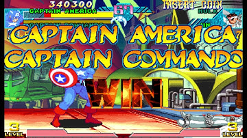 Marvel vs Capcom 1 ( Arcade ) - Captain America / Captain Commando ( Oct 30, 2016 )
