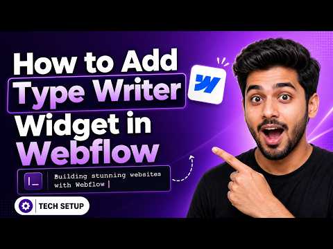 How to Add Type Writer in Webflow