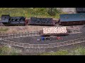Micro Model Railway and Narrow Gauge Steam Trains in a Stone Quarry in HOn30 Scale