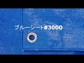 ブルーシート #3000 生地拡大中 ハトメあり