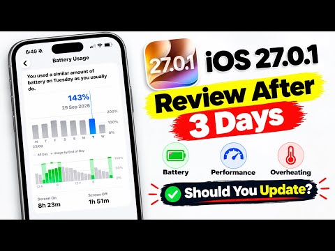 iOS 27.0.1 Update Review After 3 days | Battery, Performance, Overheating | Should You Update?