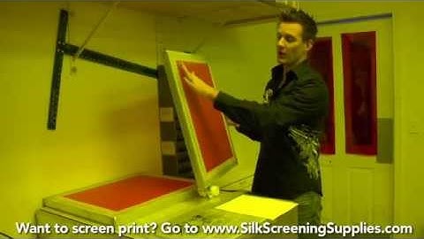 How to Screen Print - Attaching Films - Detailed instruction - Screen Printing 101 DVD pt 15