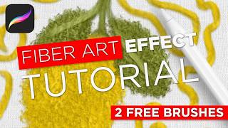 Procreate Tutorial: How to create Fiber & Textile Effect Digital Art: Tufting, Punch Needle, Felting