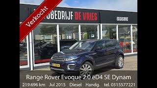 Land Rover Range Rover Evoque 2.0 eD4 SE Dynamic