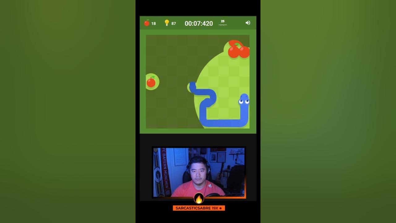 Snake World Record Small Map 5 Apples 50 Apples in 17.820 seconds (WORLD RECORD) Google Snake - 5 Apples
