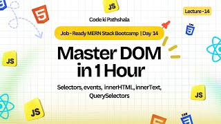 🔴 LIVE: JavaScript DOM Manipulation Explained 🔥 | Full Beginner to Advanced DOM Tutorial (2025)