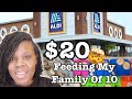 20 to feed my family of 10 shop with mom of 8 at aldi aldi shopwithme