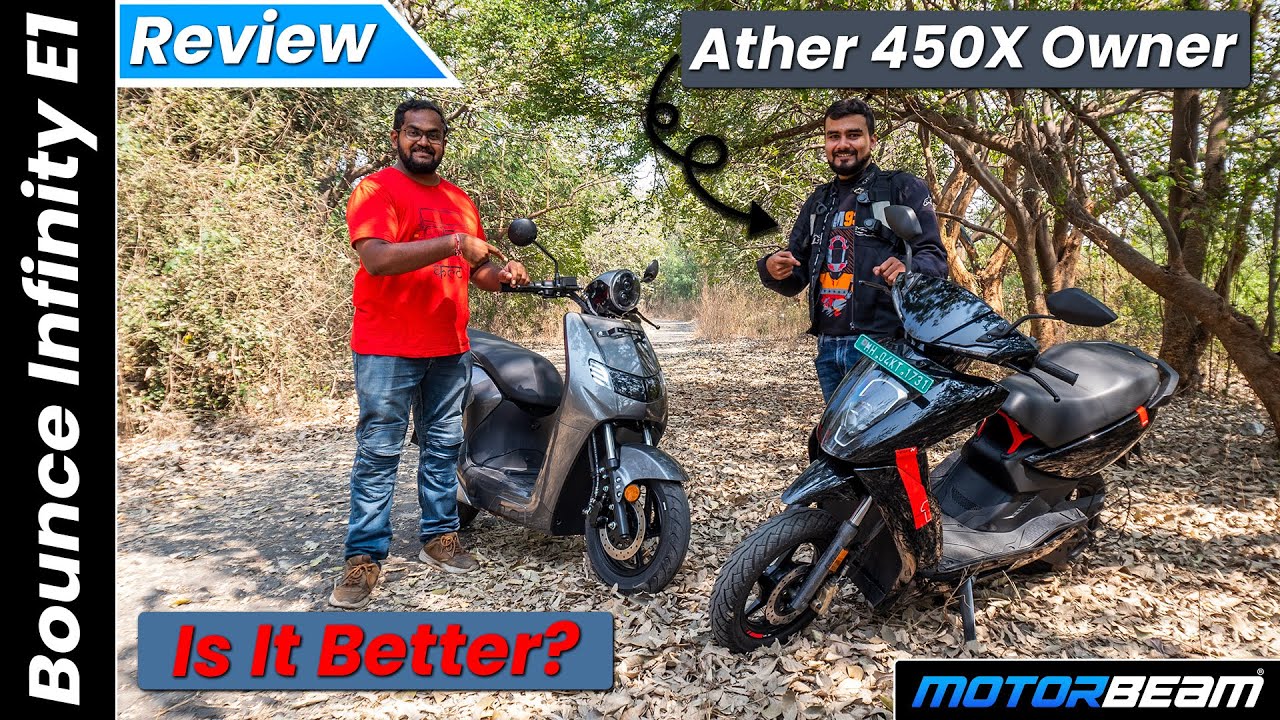 Ather Owner Reviews The Bounce Infinity E1 - Charging Or Battery Swapping? | E-Scooter | MotorBeam