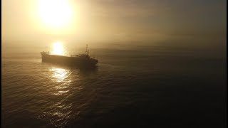 DJI Phantom 3 Advanced - Sunrise Mist With Cargo Ship EEMS SUN