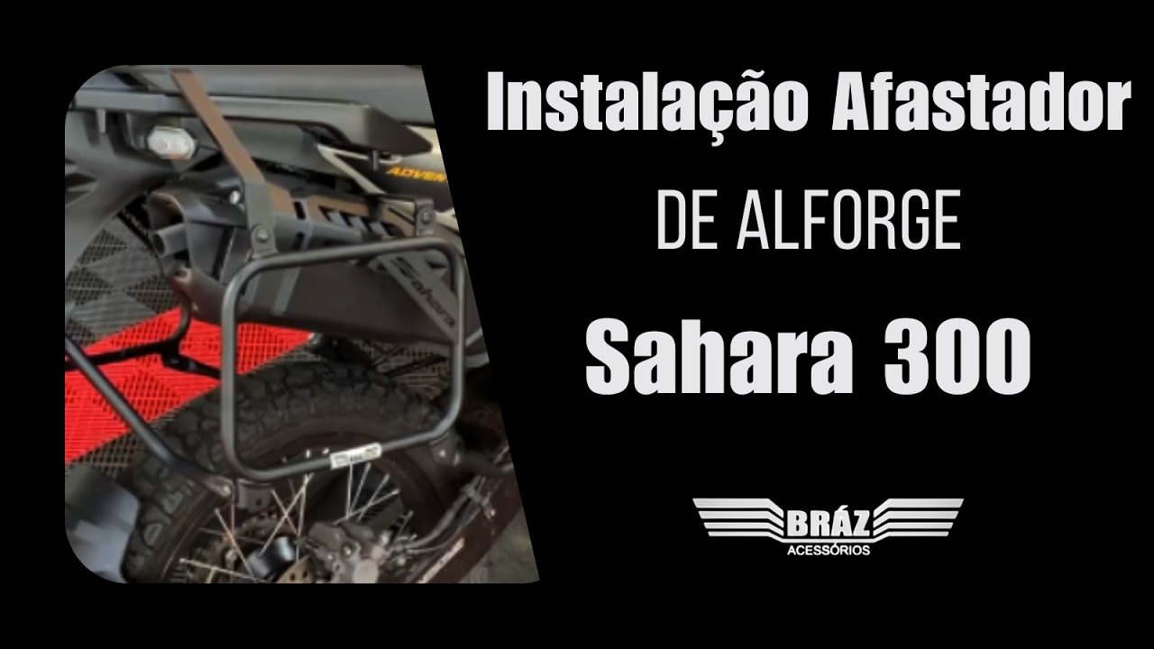 Como Instalar o Afastador de Alforge na Honda Sahara 300 - Passo a Passo - #sahara300