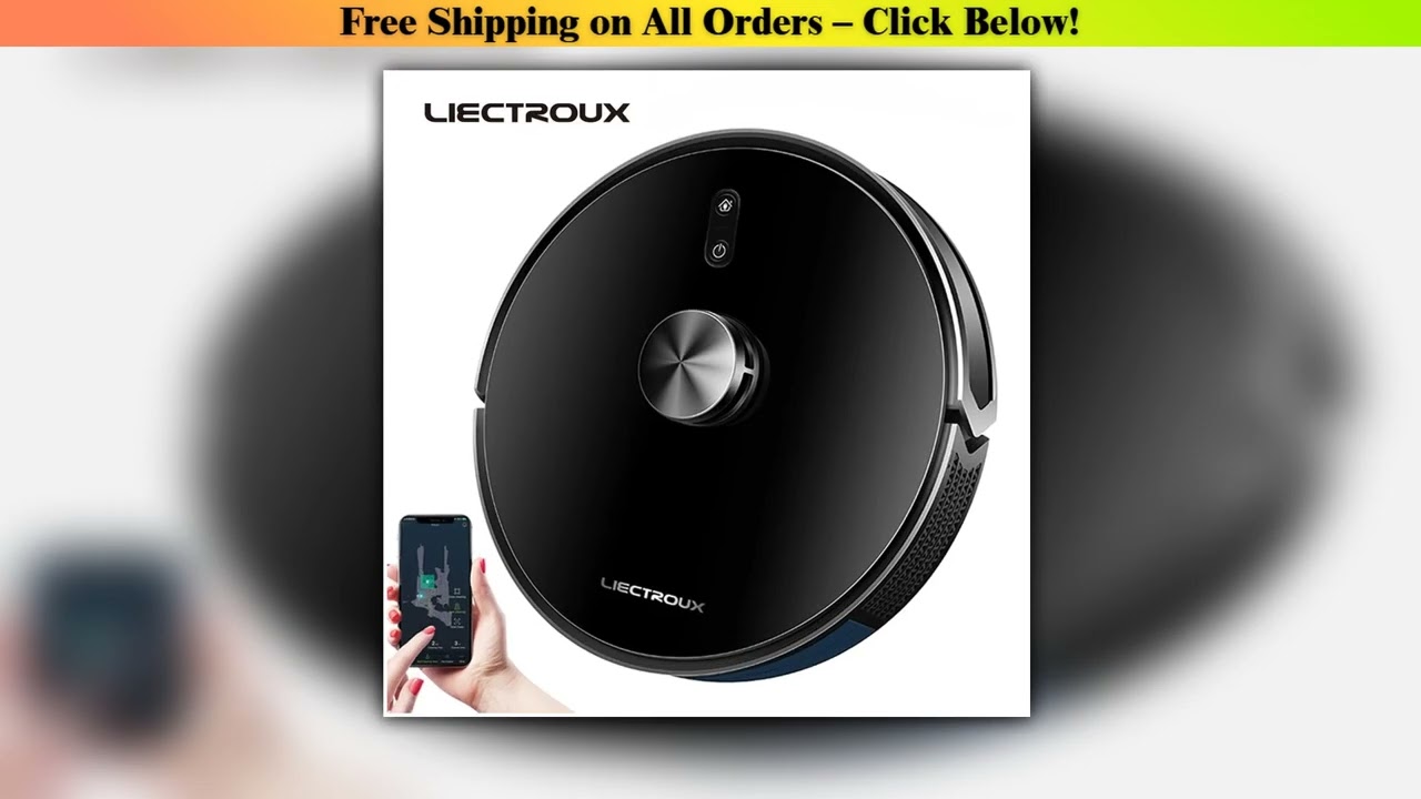 Liectroux / LILIN X6 Robot Vacuum Cleaner,Laser System,Wet Dry Mopping,6500Pa, Multi-Floor