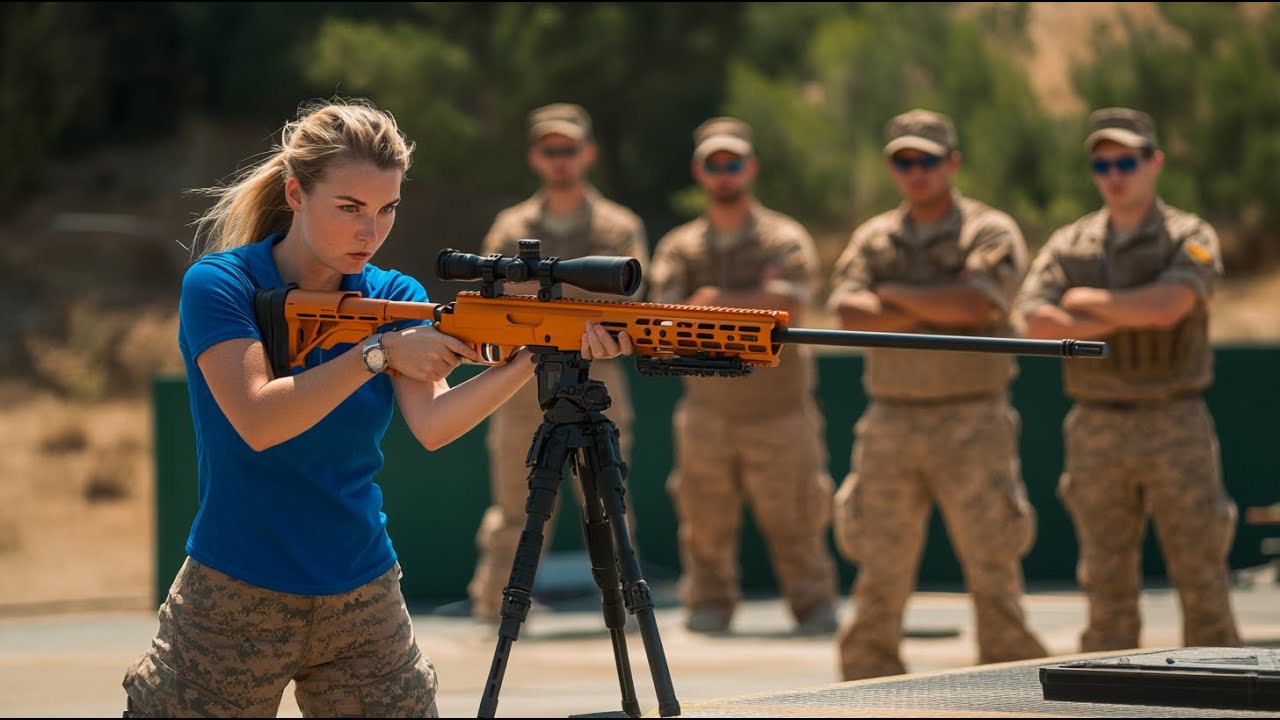 Mariňáci se Posmívali její Oranžové Pušce — Dokud První Výstřel Neztichl Střelnici