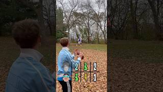 Frisbee🥏 vs Football! 🏈 (Pt.3) #fypシ #discgolf #football #games #funny #challenge screenshot 2