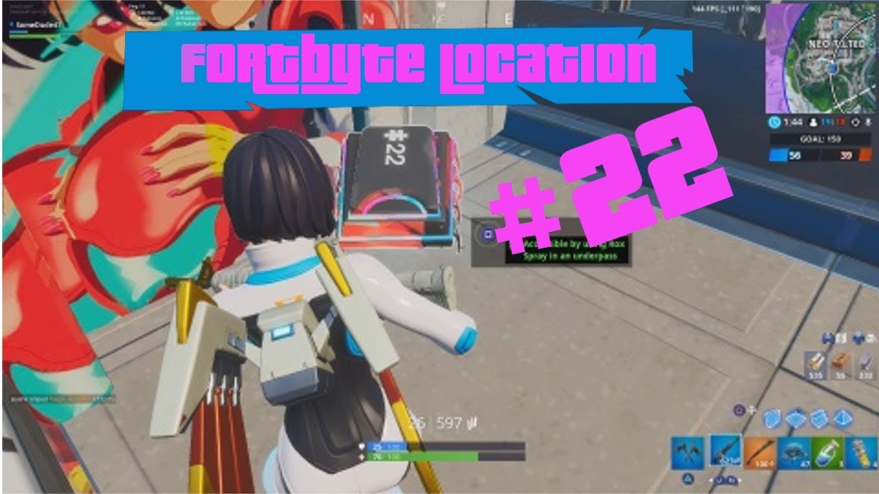 Fortbyte #22 location - accessible by using Rox's Spray in an underpass