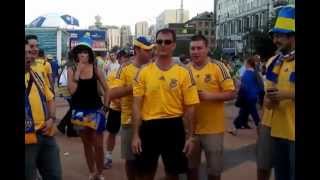 Ukrainian Football Fans Singing And Dancing