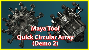 Maya Tool - Quick Circular Array (demo 2)