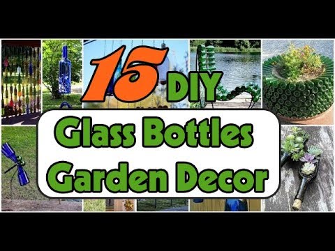 15 DIY Glass Bottles Garden