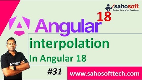 interpolation in Angular 18 | Data Binding in Angular | Angular 18 Tutorials in Hindi