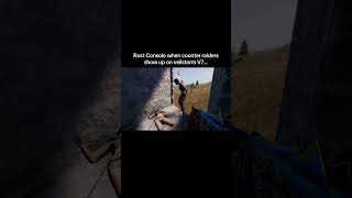 Rust Console when counter raiders show up on veilstorm V7…#shorts #rust #rustconsole