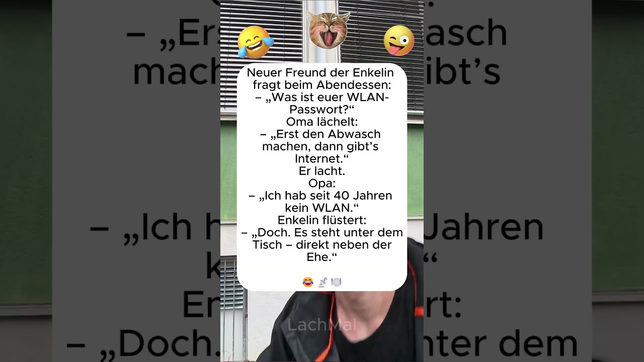  Wenn Der Neue Freund Das WLAN Passwort Will Und Oma Spiel Dreht Witz