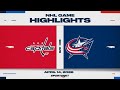NHL Highlights | Capitals vs. Blue Jackets - April 14, 2026