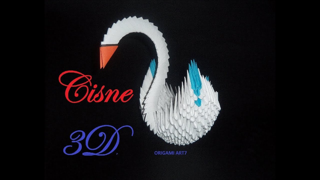 Cisne Origami 3d Paso A Paso