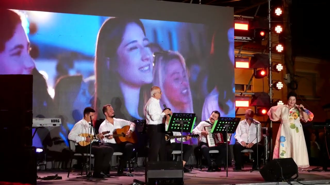 Serenata Korcare nga Jorgjeta Lalazi & Hani i Pazarit Band ne  Korca Serenights #korce #serenata