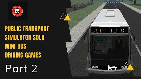 Public Transport Simulator solo mini bus driving games