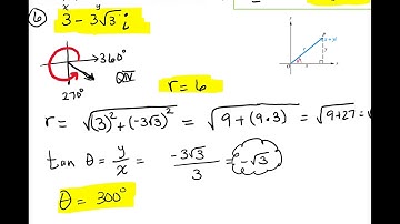 Converting from Rectangular to Trigonometric (Polar) Form