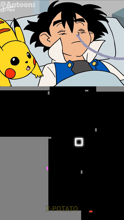 Poor Ash & Pikachu 😭  - @Antoons / Xpotato Bouncing Square